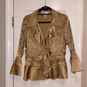 Gold dress barn blouse